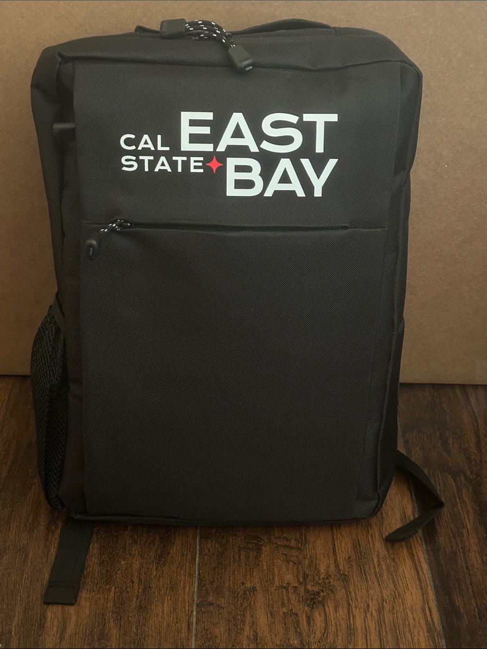 Cal State East Bay Black Everyday Backpack with Front Pocket & Side Pocket
